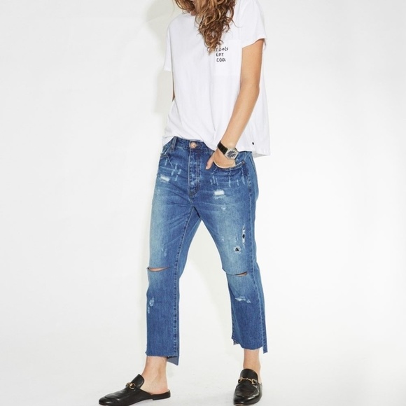 One Teaspoon Hooligans Pacifica Cropped Distressed - Picture 2 of 6